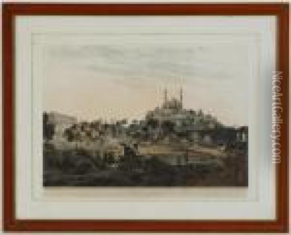 A View At Lucknow Oil Painting - Henry Salt