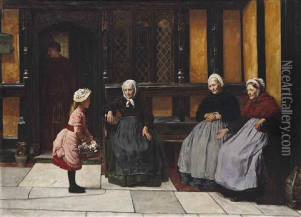 Welcome As Flowers In Spring Oil Painting - William Frederick Yeames