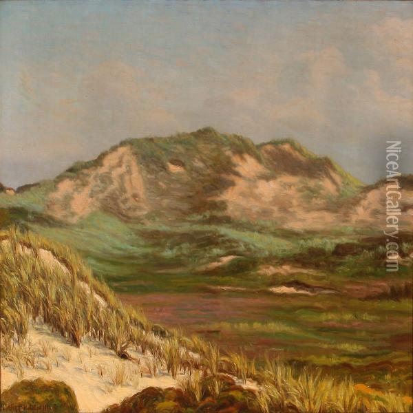Landscape From Klitmoller Oil Painting - Viggo Helsted