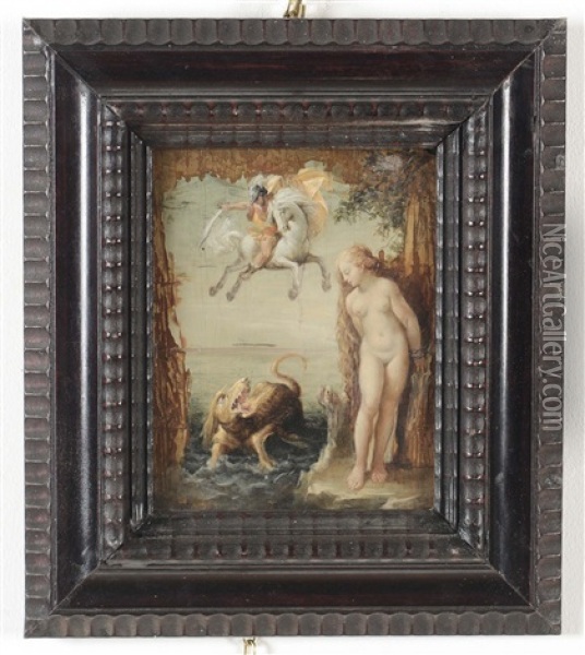 Perseo E Andromeda Oil Painting - Giuseppe Cesari