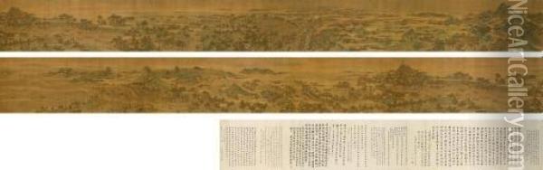 Landscape Of Gu Su Oil Painting - Qiu Ying