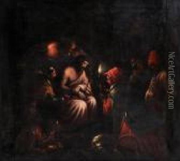 Pasiovy Vyjav Oil Painting - Jacopo Bassano (Jacopo da Ponte)