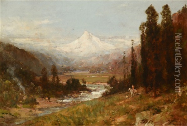 Mt. Hood Oil Painting - Thomas Hill