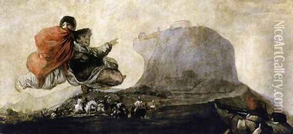 Asmodea 2 Oil Painting - Francisco De Goya y Lucientes