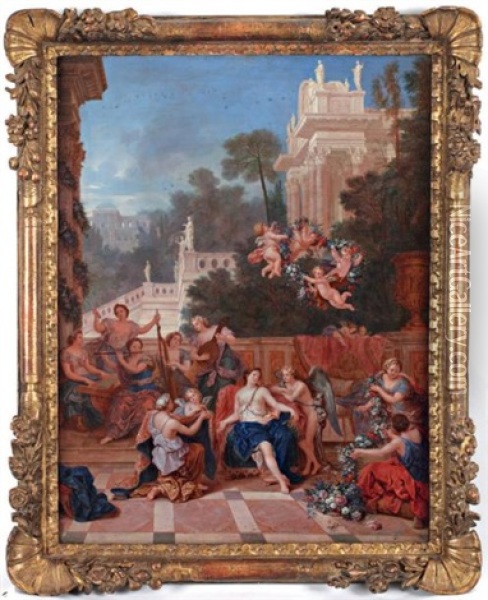 Venus Dans Son Palais Oil Painting - Jean Cotelle the Younger