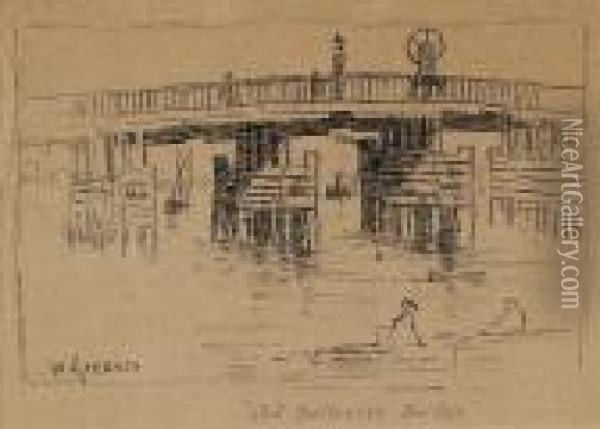 Old Battersea Bridge Oil Painting - Walter Greaves