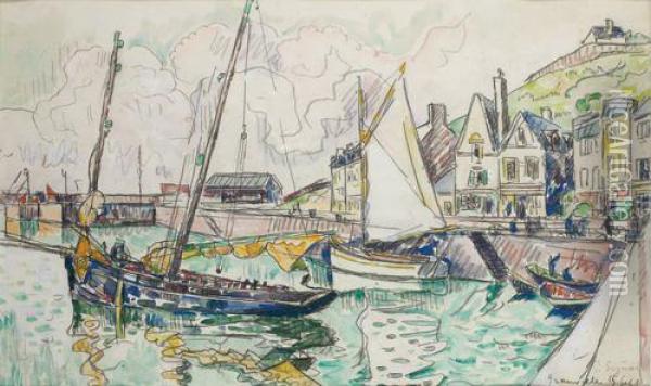 Le Port De Grandville Oil Painting - Paul Signac