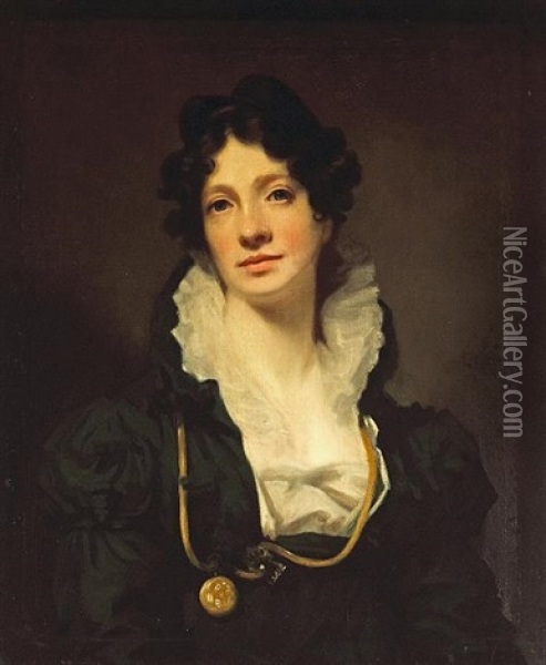 A Portrait Of Mrs. James Smith Of Jordanhill Oil Painting - Sir Henry Raeburn