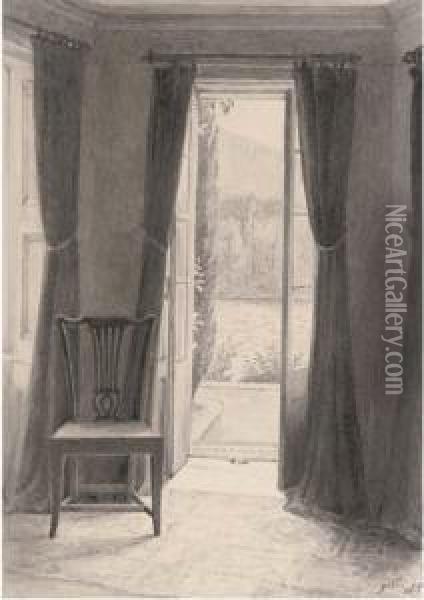 The French Windows Oil Painting - Helen Beatrix Potter