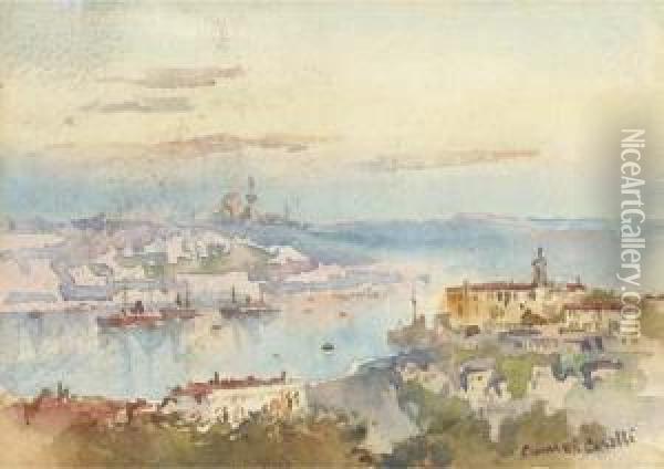 Constantinople Oil Painting - Conrad H.R. Carelli