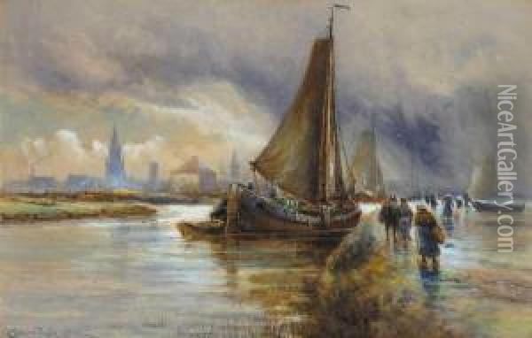 Ostend Oil Painting - Charles John de Lacy
