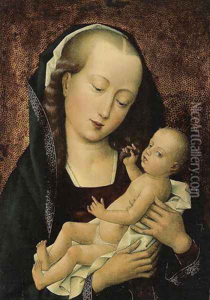 Madonna with Child Oil Painting - Dieric the Elder Bouts