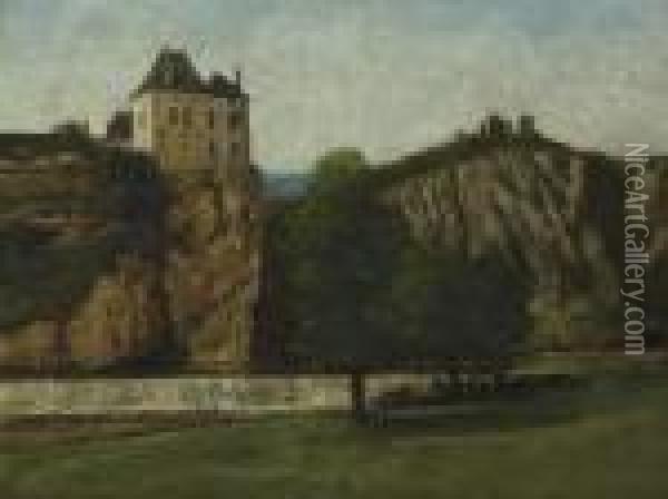 Le Chateau De Thoraise Oil Painting - Gustave Courbet