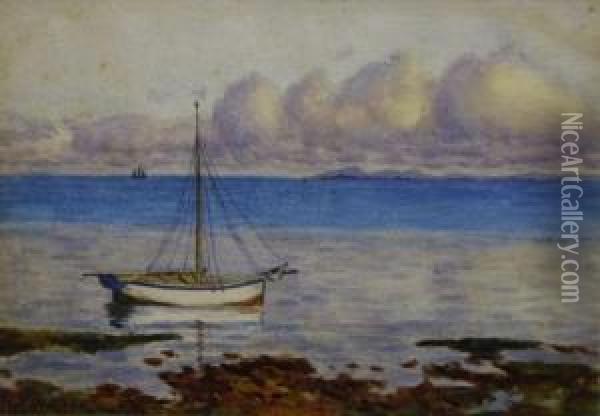 Moreton Bay Oil Painting - John Robert Mather