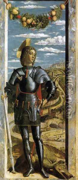 St. George (San Giorgio) Oil Painting - Andrea Mantegna