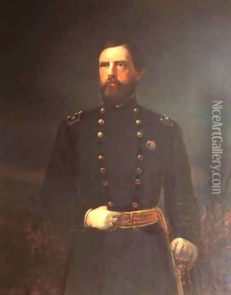 Portrait of John Fulton Reynolds Oil Painting - Ole Peter Hansen Balling