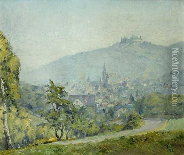 Sommeransicht Von Coburg Oil Painting - Ernst Dorn