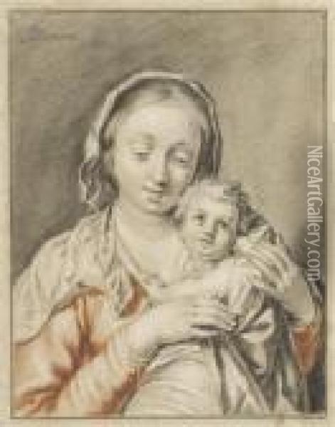 Virgin With Child Oil Painting - Abraham Bloemaert