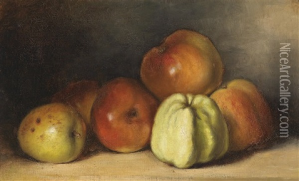 Stillleben Mit Apfeln Oil Painting - Gustave Courbet