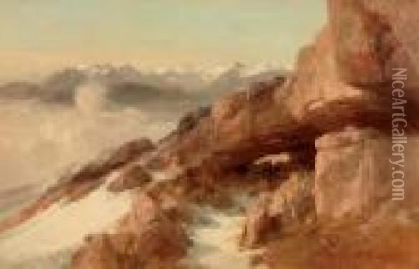 White Mountain Tops Oil Painting - Edward Theodore Compton