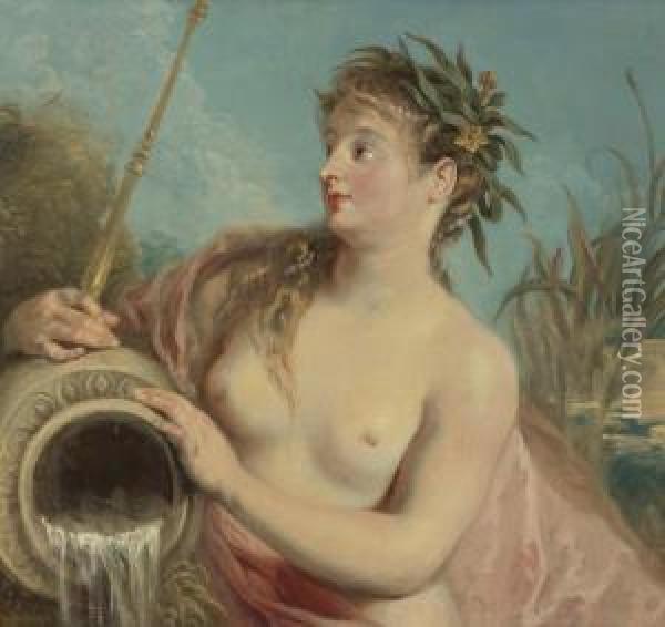 Nymphe De Fontaine Oil Painting - Watteau, Jean Antoine