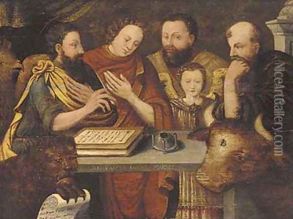 The four Evangelists Oil Painting - Frans Floris
