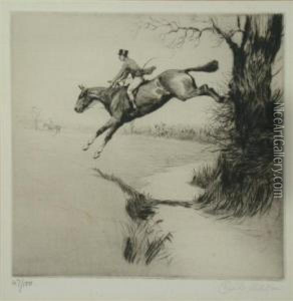 The Chase Oil Painting - Cecil Charles Aldin