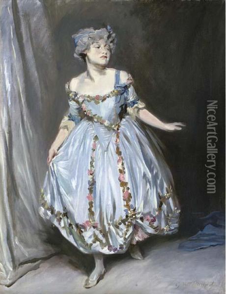 Portrait Sketch Of Mrs. Emile Mond Oil Painting - Glyn Warren Philpot