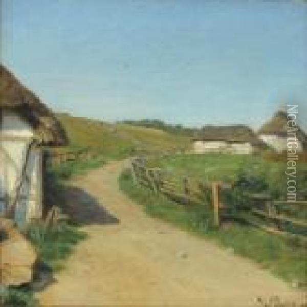 Summerlandscape Oil Painting - Julius Paulsen