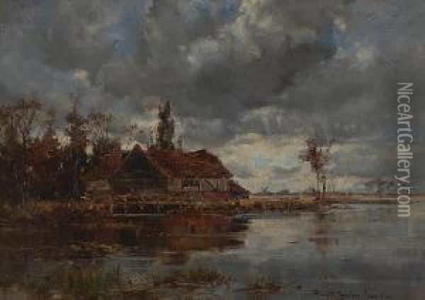 The Old Boathouse Oil Painting - Frank Spenlove Spenlove