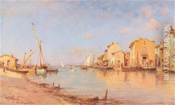 A Southern View Oil Painting - Henri Malfroy-Savigny