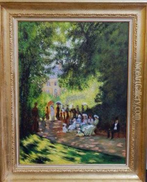 Parc Monceau, Paris Oil Painting - Claude Oscar Monet