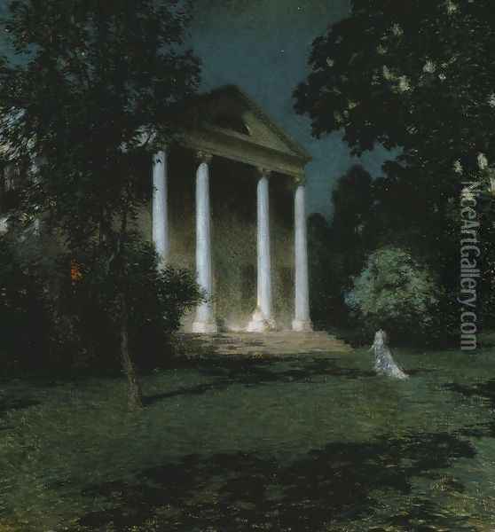 May Night, 1906 Oil Painting - Willard Leroy Metcalf