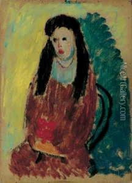 Junges Madchen Oil Painting - Alexei Jawlensky