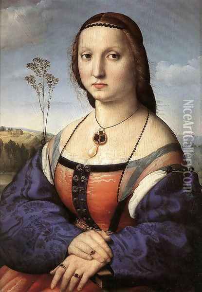 Portrait Of Maddalena Doni Oil Painting - Raphael