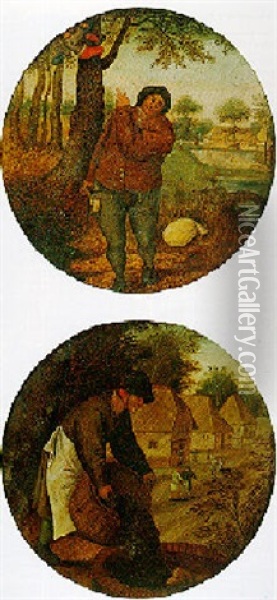 De Put Dempen Als 't Kalf Verdronken Is Oil Painting - Pieter Brueghel III