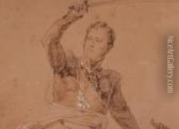 Marschall Ney In Einer Napoleonischen Schlacht Oil Painting - Horace Vernet