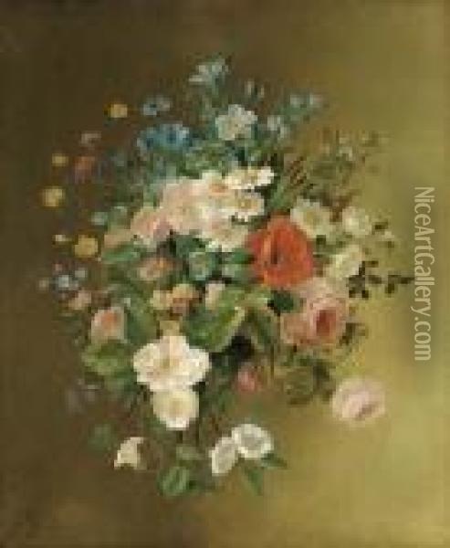 Bouquet De Fleurs Oil Painting - Pierre Auguste Renoir