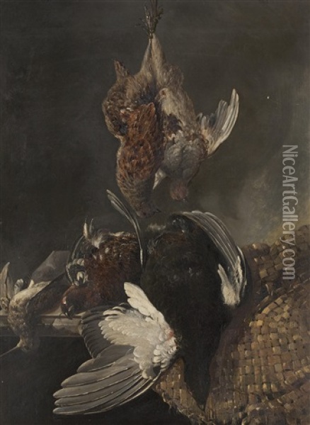 Still Life Of Game Oil Painting - Richard Ansdell