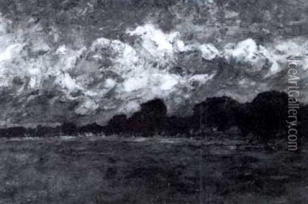 Storm Clouds Oil Painting - J. Frank Currier