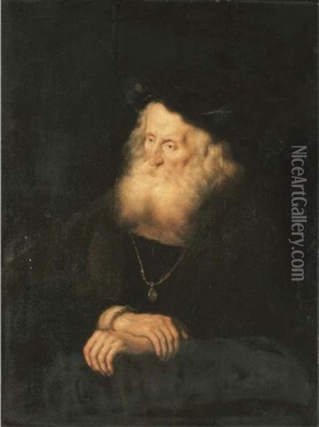A Philosopher, Seated Oil Painting - Salomon Koninck