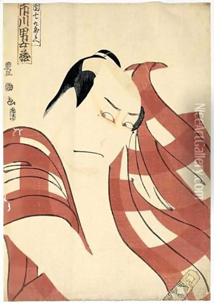 L'Acteur Ichikawa Omezo I Dans Le Role De Danshichi Kurobei Oil Painting - Utagawa Toyokuni