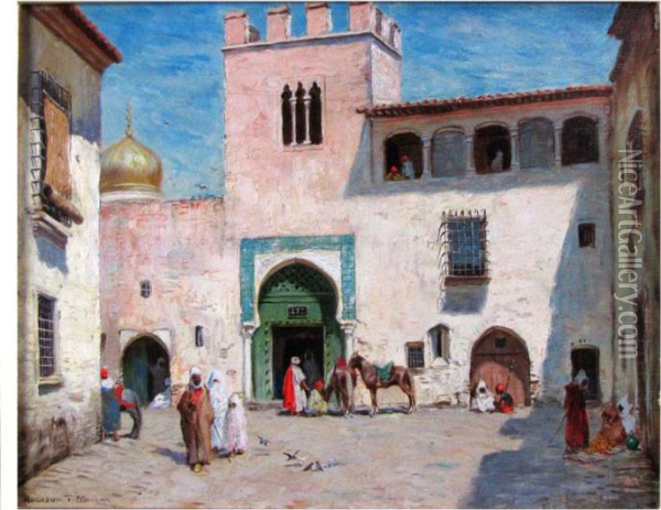 The Palace After Basha Oil Painting - Addison Thomas Millar