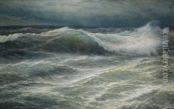 The Wave Oil Painting - Vartan Makokian