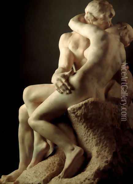 The Kiss Oil Painting - Auguste Rodin