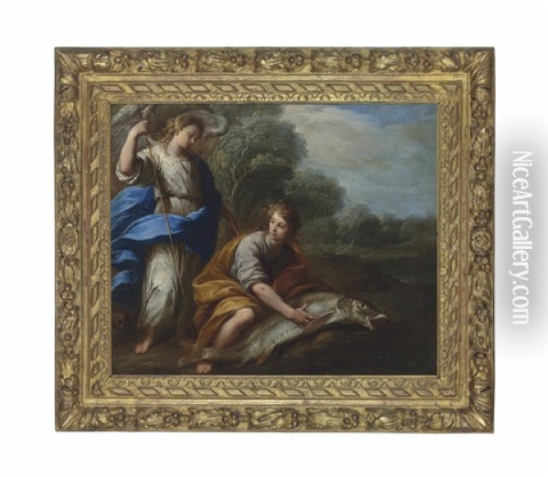Tobias And The Angel Oil Painting - Carlo Francesco Nuvolone