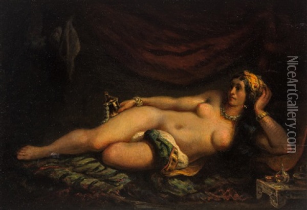 Odalisque Oil Painting - Eugene Delacroix