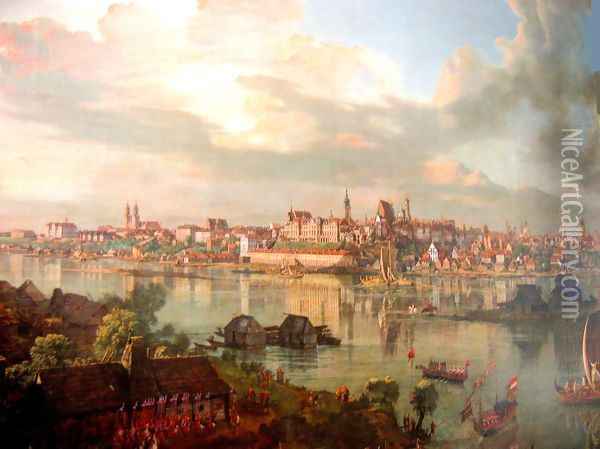 Warsaw Oil Painting - (Giovanni Antonio Canal) Canaletto
