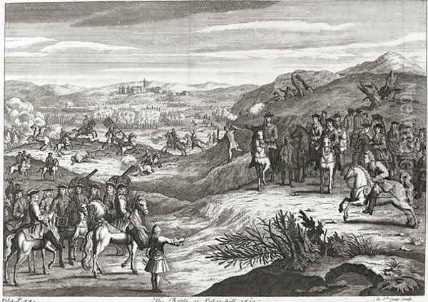 The Battle of Edgehill in 1642 Oil Painting - Michael van der Gucht