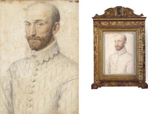 Portrait D'homme, En Buste Oil Painting - Pierre Dumonstier